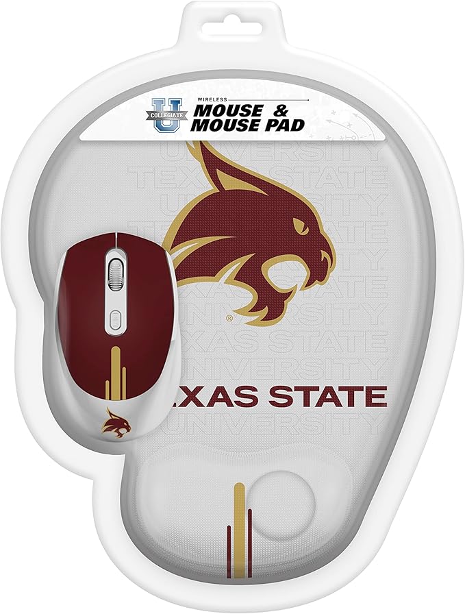 SOAR NCAA Unisex Wireless Mouse and Mouse Pad