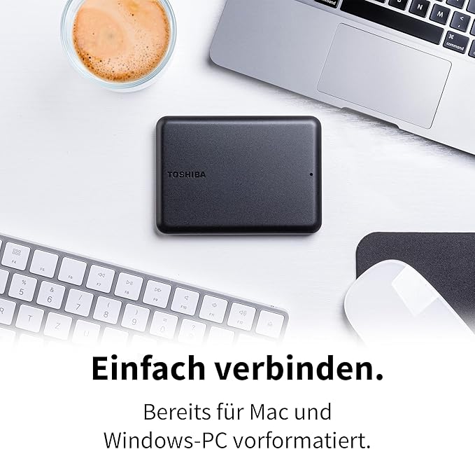 Toshiba Canvio Partner 2TB Portable 2.5’’ External Hard Drive USB 3.2 Mac &amp Windows Compatible. Xbox PS4 PS5