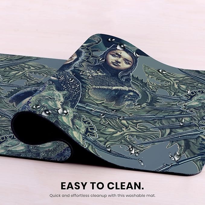 Head Case Designs Officially Licensed HBO Game of Thrones Robb Sansa Arya Graphic Art 23.62 x 11.81 x 0.12 inches (600 x 300 mm) - L Gaming Office Desk PC Keyboard Mouse Mat Pad