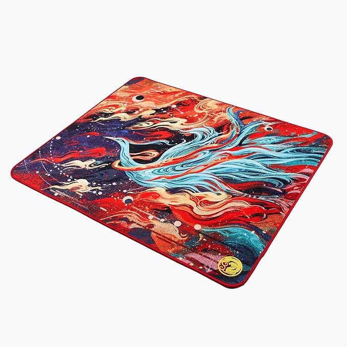 Mouse Pads EspTiger QingSui Xuan - XuanNiao (480 x 400 x 4mm) Standard Size Silky Ultra-Fine Woven Fabric Skin-Friendly Cloth Large Gaming Mousepad - Multi-Color Firebird Design