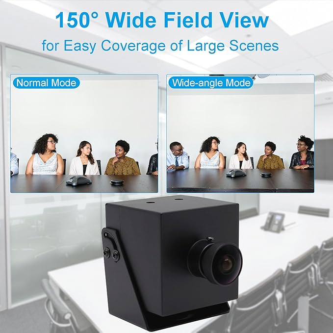 MMlove 4K HDMI Camera High Speed 30FPS USB Camera 8MP Streaming Webcam with 170° Wide Angle Fisheye Lens H.265 2X Digital Zoom Simultaneous Output Close up Lightburn Camera for PC Laptop