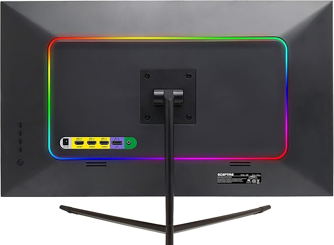 Sceptre IPS 24 LED Gaming Monitor 1ms HDMI DisplayPort up to 165Hz AMD FreeSync Premium Build-in Speakers Edgeless Machine Black 2021 (E248B-FPN168)