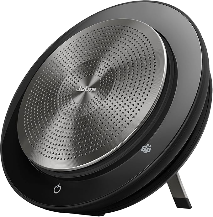 Jabra Speak 750 MS Wireless Bluetooth Speakerphone with Link 370 USB Adapter – Portable Conference Speaker for Holding Meetings Anywhere with Premium Audio - Certified for Microsoft Teams