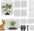 60PCS Plant Protection from Animals 12x12 Inch Metal Wire Plant ProtectorsPlant Cages to Keep Animals Out Sturdy Bunny Barricades Chicken Wire Cloche Plant Protectors for Shrubs Flowers Vegetables