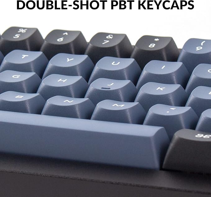 Keychron Q4 Wired Custom Mechanical Keyboard 60% Layout QMK/VIA Programmable Macro with Hot-swappable Gateron G Pro Blue Switch Double Gasket Compatible with Mac Windows Linux (Black)