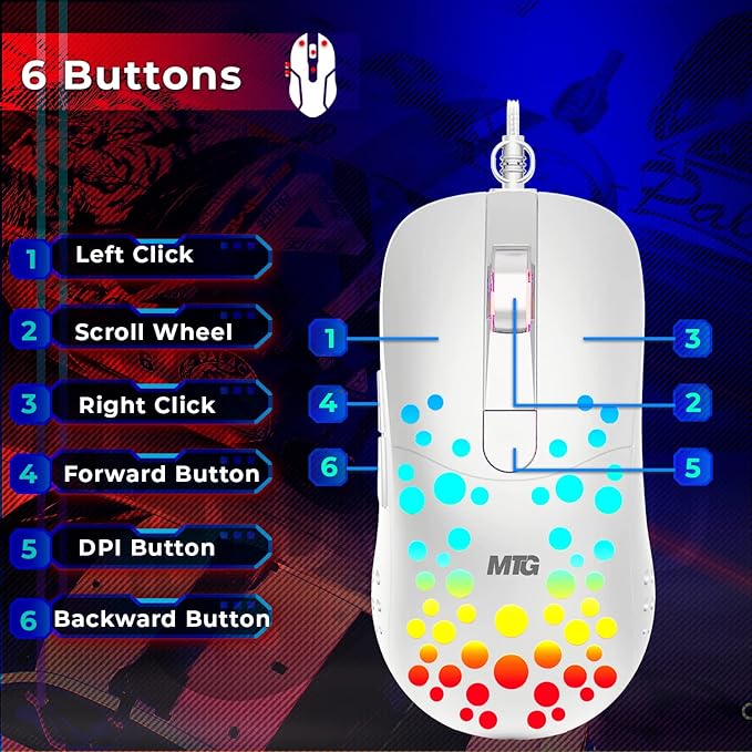 Gaming Kit for PC RGB Keyboard and Mouse Gaming Headphone Large LED Desk Mat with Smooth Surface with RGB Modes for Desktop Computer Xbox and PS4 Gamers - MTG 4 in 1 Combo