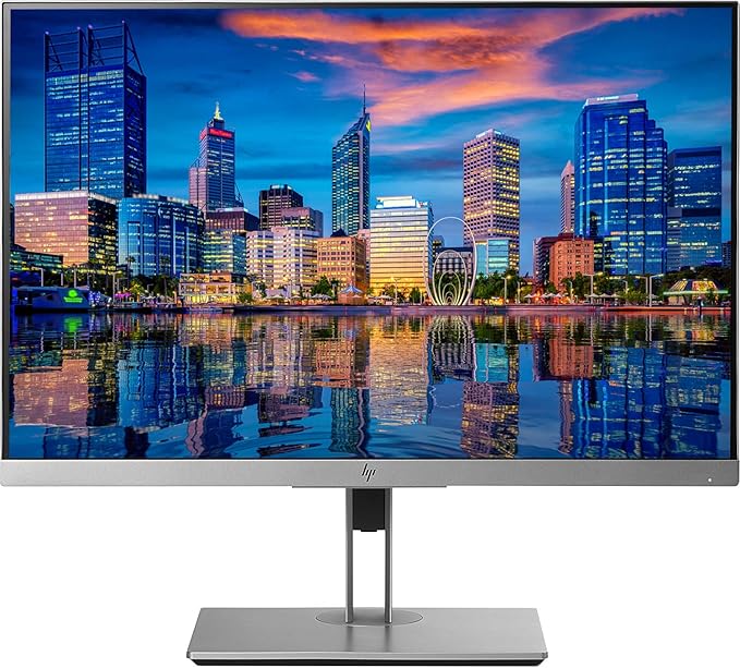 HP EliteDisplay E243i 24 Inch Screen LED Backlit 2-Pack Monitor (1FH47A8#ABA) Black and Silver