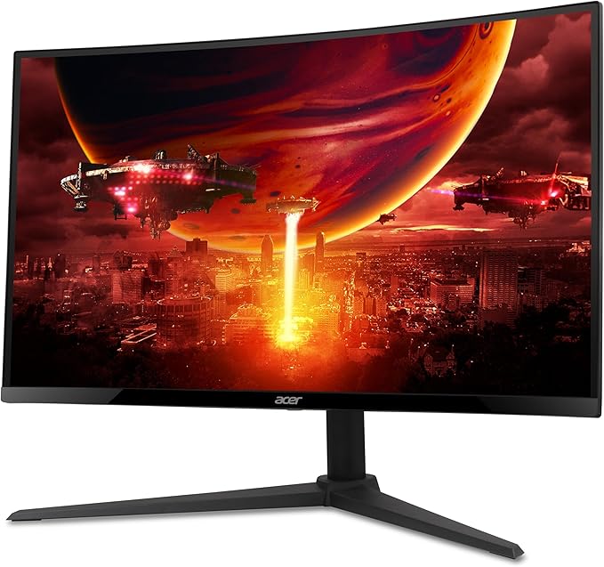 acer Nitro 27 Inch 1500R Curved Zero-Frame Full HD (1920 x 1080) Gaming Monitor | AMD FreeSync Premium | Up to 280Hz Refresh | 1ms VRB | One Display Port 1.4 and Two HDMI 2.0 Ports | XZ270