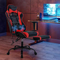 Massage Gaming Chair Gamer Chair Video Game Chair Computer Chair for Heavy People Desk Chair Ergonomic PC Chair with Footrest and Lumbar Support for Office or Gaming