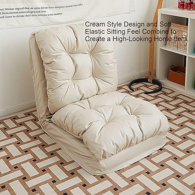 WHYATT Lazy Sofa Chair Lazy Sofa for Teens Adults to Gaming Reading and Watching TV (Color : Light Grey)