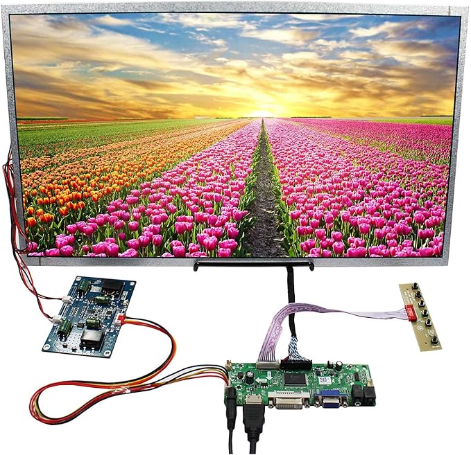 VSDISPLAY 21.5 21.5 Inch 1920x1080 LCD Screen M215HJJ-P02-2000 with VGA DVI Audio LCD Controller Board 68676