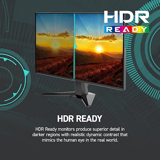 msi G275L E14 27-inch 1920 x 1080 (FHD) Gaming Monitor 144Hz AMD Adaptive Sync HDR Ready HDMI VGA Port VESA Mountable Tilt 4-Side Slim Bezel 1ms Black