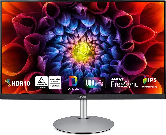 acer CBL282K smiiprx 28 UHD 4K (3840 x 2160) IPS Frameless Monitor | AMD FreeSync Technology | 90% DCI-P3 | Ergo Stand Monitor | TUV/Eyesafe | 1 x Display Port &amp 2 x HDMI 2.0 PortsBlack