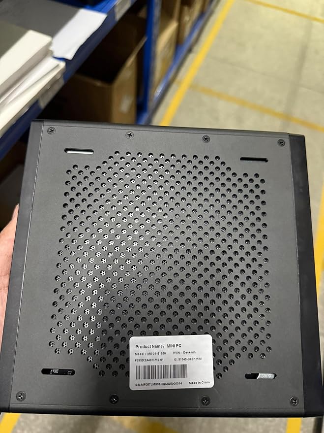 MINISFORUM MS-01-S1260 Mini PC Barebone with Intel Core i5-12600HvPro Enterprise Support2x10Gbps SFP+LAN/2x2.5G RJ45/2xUSB4/HDIM/16xPCIe 4.0/M.2 NVMe SSD/U.2 NVMe SSDMini Computer(No OS/RAM/SSD)
