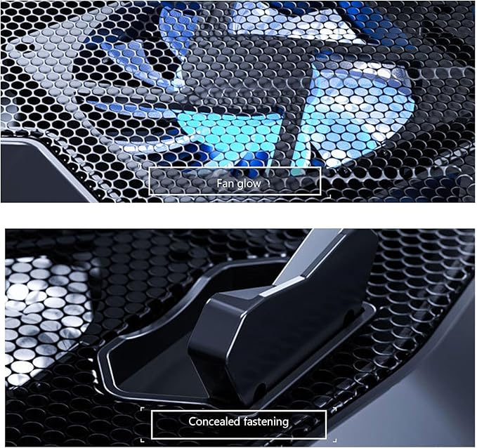 Portable USB Laptop Cooling Pad: Height Adjustable Laptop Cooler Gaming Notebook Cooling Pad Laptop Stand Laptops