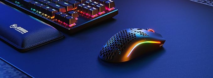 GLORIOUS Model O Wireless Gaming Mouse - Superlight 69g Honeycomb Design RGB Ambidextrous Lag Free 2.4GHz Wireless Up to 71 Hours Battery - Matte Black