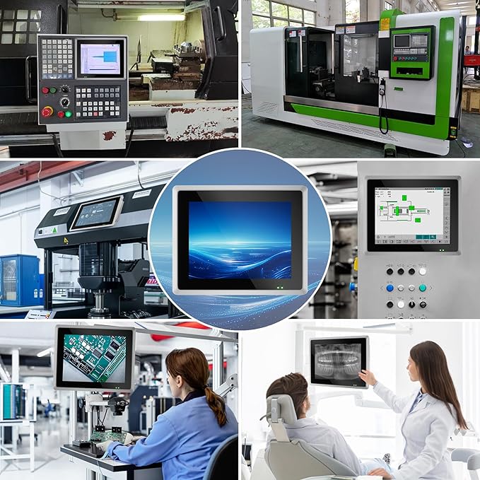 12.1 inch Industrial Fanless Embedded Panel PCCapacitive Industrial Touch Screen Panel ComputerIP65 All-in-One ComputerWindows 10 profor AutomationKioskMonitoring(I7-7500U8G+512G)