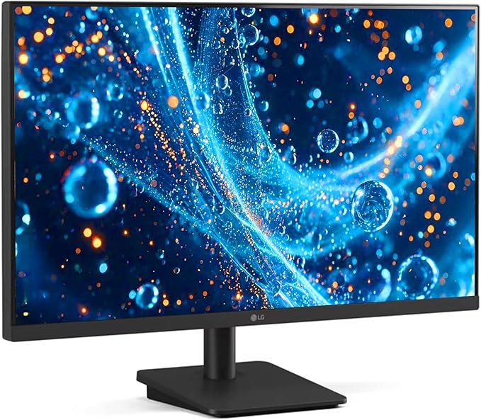 LG 27 Full HD (1920 x 1080) IPS Computer Monitor 100Hz Refresh Rate 5ms GtG Response Time 3-Side Virtually Borderless Design HDMI x2 VESA Mountable(75x75mm) Tilt Adjustable