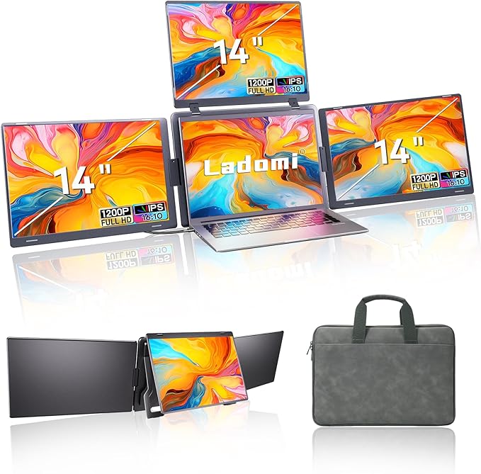 14 Laptop Screen Extender Quad Monitor