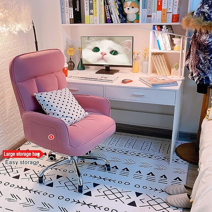 Office Chair Gaming Chair Computer Chair Height Adjustable Gaming Chair Ergonomic Executive Chair for Women Adults GirlsHome Computer Chair Modern Swivel Chair High Back Desk Chair with Arm