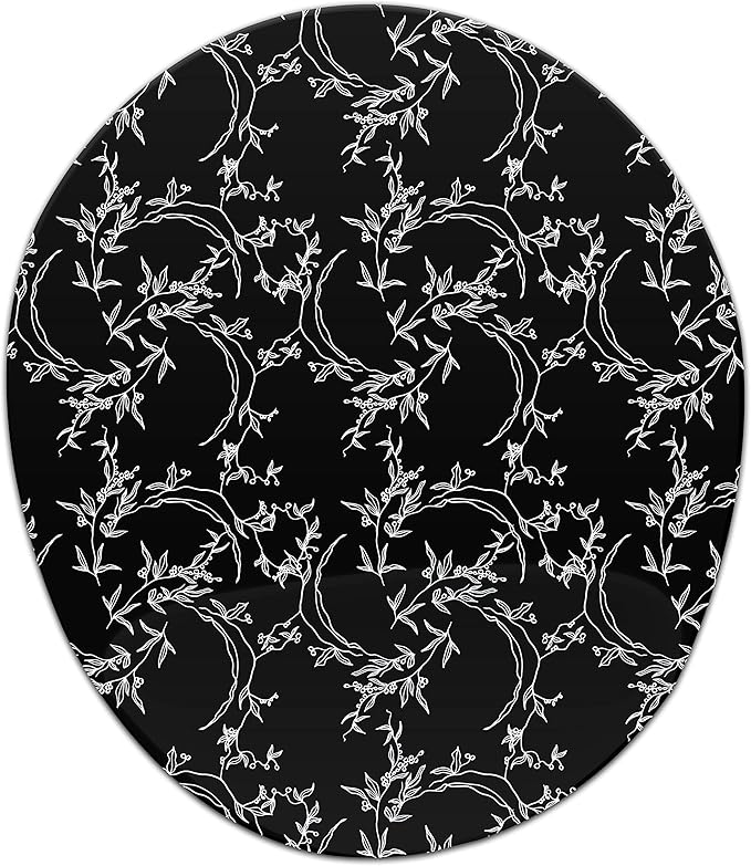 Ergonomic Mouse Pad with Wrist Rest Digital Printed Mouse Mat for Tendon Sheath Problems Non-Slip Base for Office and Home Size: 20 x 23 cm