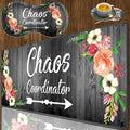 3 Piece Mouse Pad Set with Stitched Edge Large Anti-Slip Mouse Pad Desk Pad Keyboard Pad + Wrist Rest Pad + Coaster Memory Foam Wrist Rest for Office/Home - Chaos Coordinator