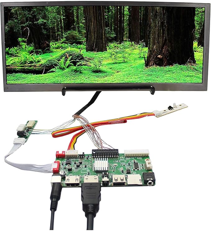 VSDISPLAY 12.3 12.3 Inch 1920X720 LCD Screen HSD123KPW1-A30 with USB SD AV LCD Controller Board VS-56S2
