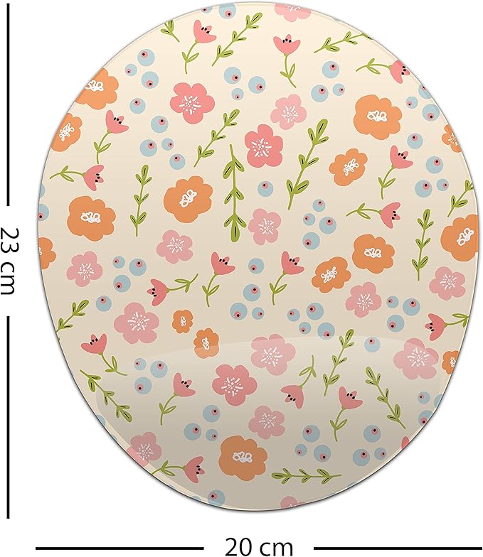 Ergonomic Mouse Pad with Wrist Rest Digital Printed Mouse Mat for Tendon Sheath Problems Non-Slip Base for Office and Home Size: 20 x 23 cm