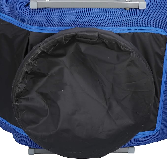 360 Degree Swivel Gaming Chair Foldable Floor Sofa Chair for TV Reading Playing Video Games with Lumbar Support Armrest Handles Adjustable Backrest Blue &amp Beige