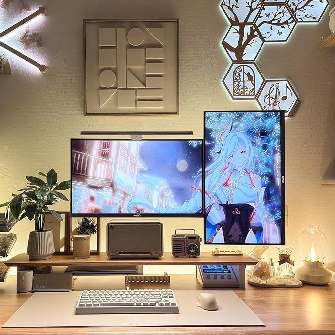 Kado Dual Monitor Setup - 2-Pack 27 4K 3840x2160 Computer Monitor 70Hz UHD VESA Mount HDMI Office Gaming Built-in Speakers (U27 Dual Series)