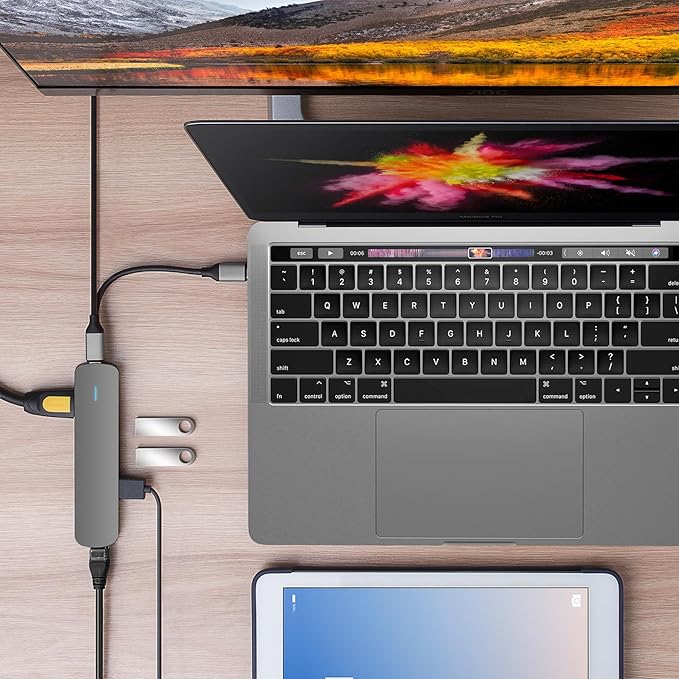 HyperDrive Tube 6-in-1 USB-C Hub - Grey