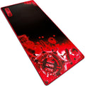 ENHANCE Extended Large Gaming Mouse Pad - XL Mouse Mat (31.5 x 13.75) Anti-Fray Stitching for Professional eSports with Low-Friction Tracking Surface and Non-Slip Backing - Red