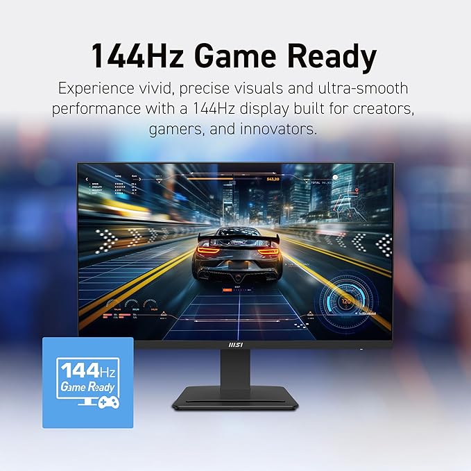msi PRO MP273Q E14 27-inch IPS 2560 x 1440 (QHD) Computer Monitor 144HzAdaptive-Synch HDMI DP Port VESA Mountable Tilt Speaker 1ms Black
