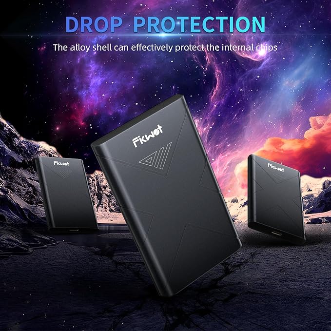 2TB External SSD Portable SSD Up to 2000MB/s USB 3.2 Gen2x2 External Solid State Drives Compatible with Smart TV PS5/PS4(Pro) iPhone 15/16 Xbox Mac &amp Windows and Other Devices(FP80)