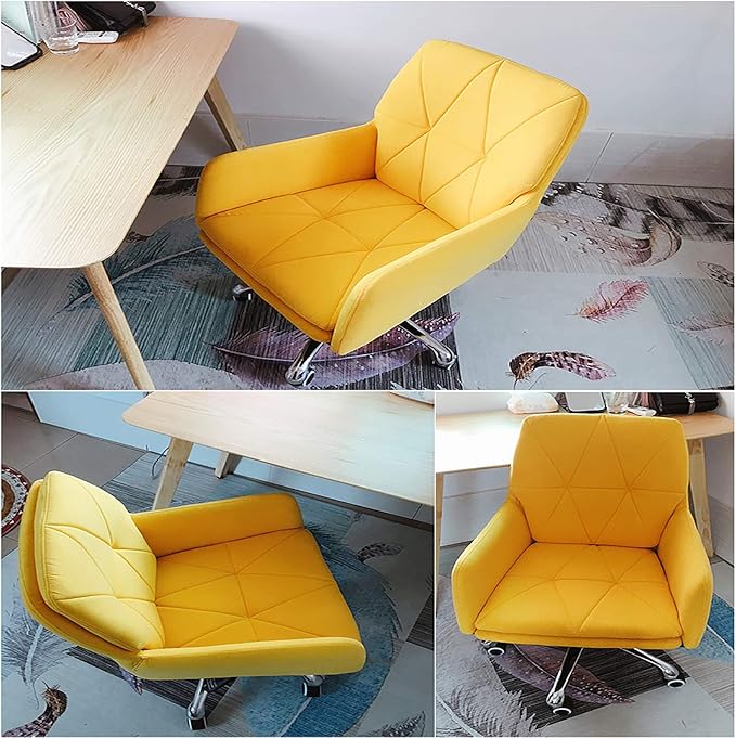 Office Chair Gaming Chair Computer Chair Modern Swivel Chair with Armrest Thick BackrestUpholstered Office Computer ChairAdjustable Desk Chair Conference Chair Armchair for Executive