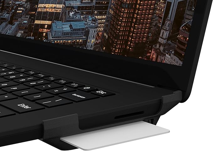 UAG Designed for Microsoft Surface Laptop 5/4/3 Integrated Smart Card Reader Black CAC PIV Reader with USB/USB-C Hub Security Lock Strong Security Data Protection by URBAN ARMOR GEAR