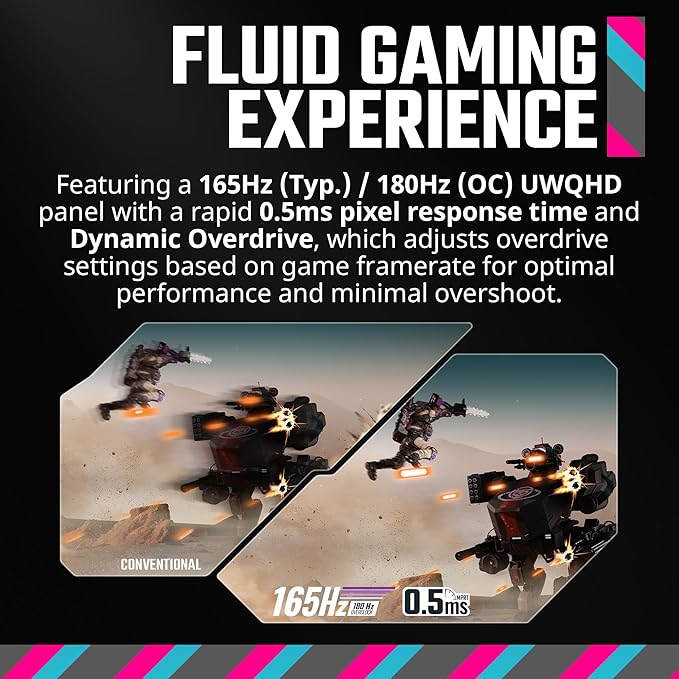 Cooler Master GM34-CWQ2 34” Curved UWQHD 3440 x 1440 VA Quantum Dot Gaming Monitor | Up to 180Hz | Up to 0.5ms | Curve 1500R | FreeSync Premium|Nvidia | HDR Support |DP1.4 * 1 | HDMI2.0 * 2