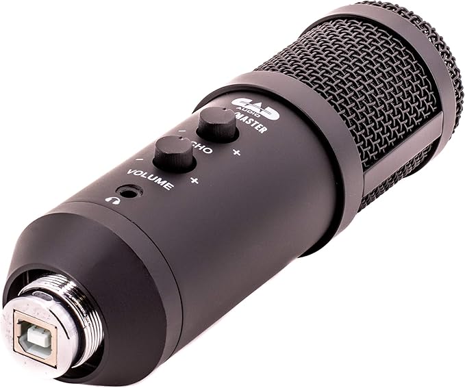 CAD PM1100 PodMaster™ D usb Professional Broadcast / Podcasting Microphone with Dynamic Capsule supplied with Broadcast Boom Mic Stand