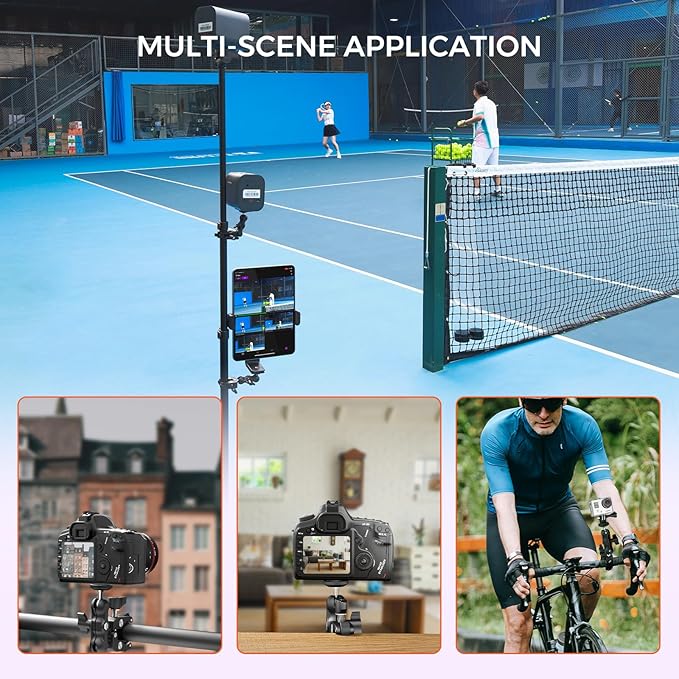 NearStream VM33 3-Pack 2K Wireless Streaming Camera Kit with 40X Hybrid Zoom Tripods (21”-72”) Super Clamps &amp Tablet Mount – Multi-Camera Bundle for Live Streaming Podcast Church Zoom &amp C