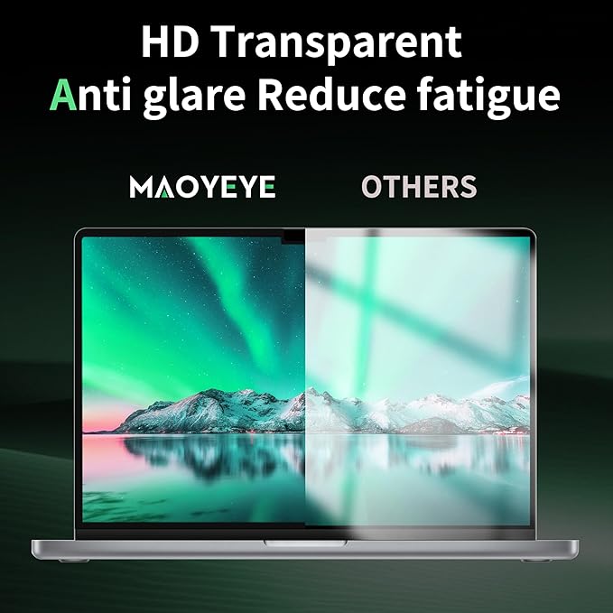 Privacy Screen for MacBook Air 15 Inch M2/M3/M4(2023-2025)--A3241 A2941 A3114 Anti Blue Light Glare Filter Removable Computer Protector Bubble-Free Monitor Shield Laptop Film With Camera Cover