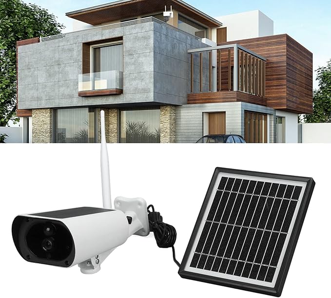 Solar Webcam 4G Outdoor Security Camera 1080P HD with Motion Detection Two - Way Voice Solar Panel Charging - Weatherproof Design Remote Monitoring Ideal for Home Security