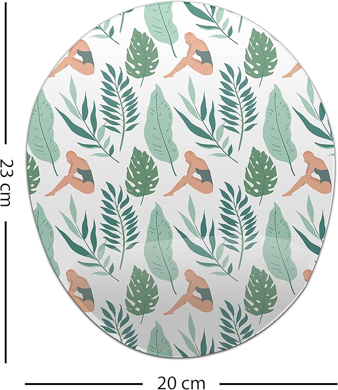 Ergonomic Mouse Pad with Wrist Rest Digital Printed Mouse Mat for Tendon Sheath Problems Non-Slip Base for Office and Home Size: 20 x 23 cm