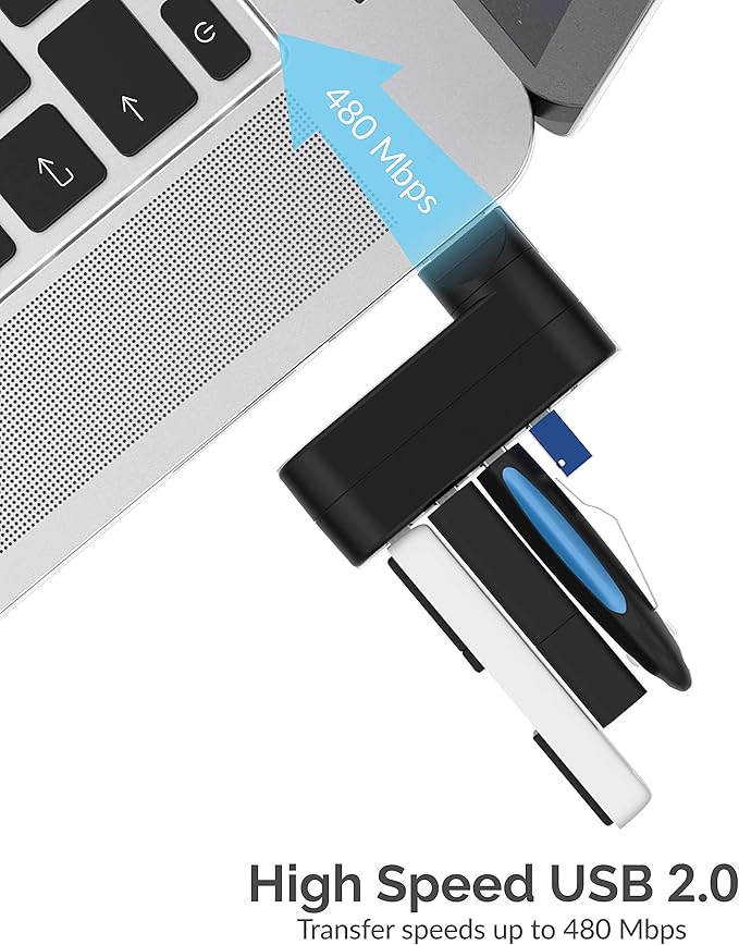 Sabrent 13 Port High Speed USB 2.0 Hub + 4-Port USB 2.0 Hub [90°/180° Degree Rotatable]