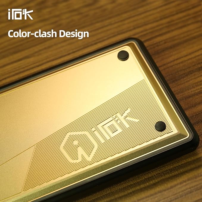 CD67 RGB Portable 60% Gaming Keyboard with Full Metal Enclosure hot-swappable red switches with Customizable backlighting Wired Mechanical Keyboard for Windows PC Gamers