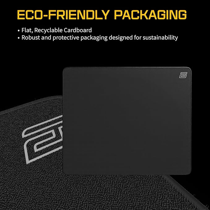 ENDGAME GEAR EM-B Gaming Mouse Pad - 490x410mm 3mm Thick PORON Base Sub-Surface Stitching Eco-Friendly Packaging