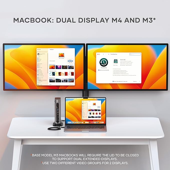 Satechi 16 in 1 Thunderbolt 4 USB C Docking Station 100W Charging up to 4 Screens 4K/60Hz USB C Data 6 USB-A Ports Micro/SD Card Readers 2.5Gbps Ethernet for MacBook Air/Pro M5/M4 Mac/Windows