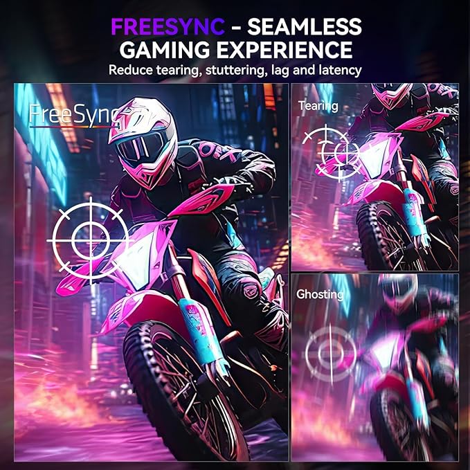 UPERFECT 24.5 Portable Monitor 240Hz Gaming Monitor 2000:1 Contrast FreeSync 0.1ms Fast IPS Large Screen Built-in 180° Adjustable Stand/VESA USB-C HDMI Second Screen for Laptop Phone Game Console