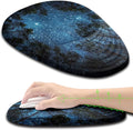 Mouse Pad Wrist Support Ergonomic Mouse Pad with Wrist Rest Memory Foam Massage Design &amp Non-Slip PU Base MousePads for Pain Relief Desk Office Home Blue Sky Tree
