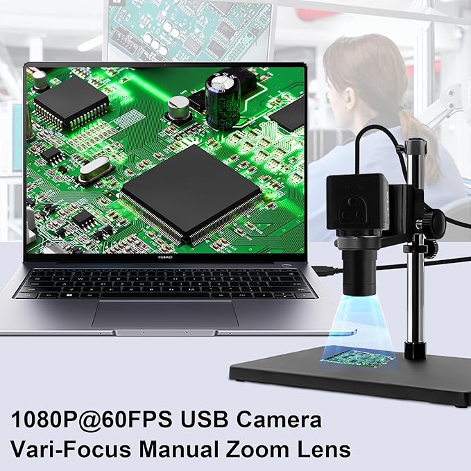 USB Camera 1080P High Speed 260fps 5-50mm 10X Optical Zoom Lens 2MP USB Webcam Manual Close up Zoom in and OutUVC Computer Comference Golf Swing Camera for Raspberry Pi Windows Mac
