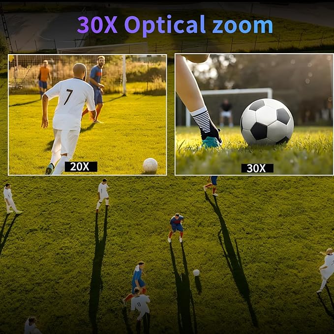 PTZ Camera 4K 30X Optical Zoom AI Auto Tracking - Professional Conference Camera with HDMI/3G-SDI/USB/POE IP Streaming for Church Worship Education YouTube Live Facebook Streaming &amp Remote Meet